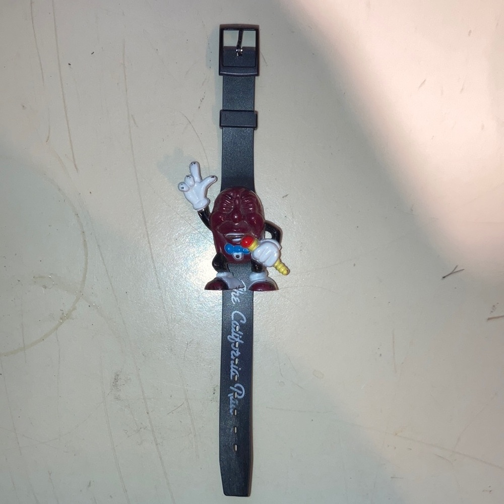 🏝🍇🎷 Vintage 1988 California Raisins Nelsonic Digital‎ Watch CalRab ⌚️☀️🍇🛼